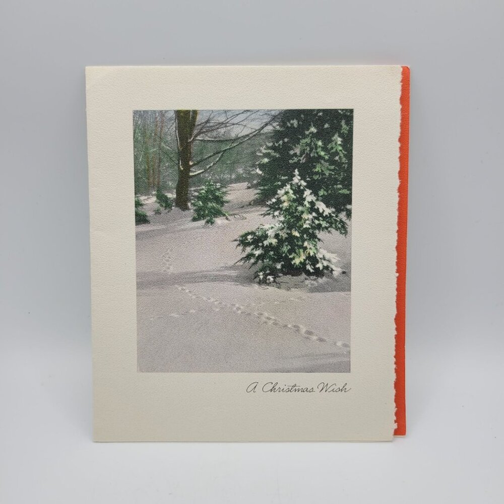Vintage Hallmark "A Christmas Wish" Holiday Card
